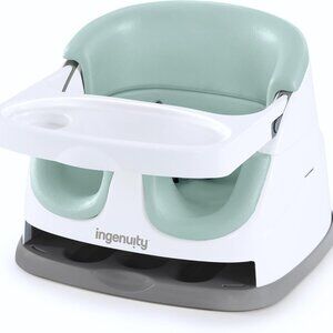 New Ingenuity Baby Base 2-in-1 Booster Feeding and Floor Seat with Self-Storing